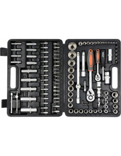 Zestaw Kluczy 108 Elementów 1/2", 1/4" T58685 Sthor 2