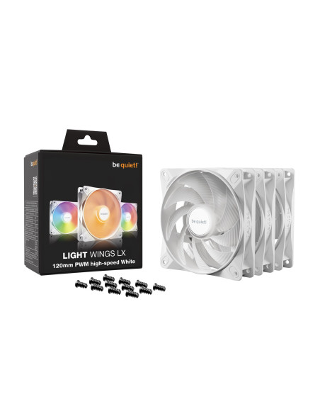 Wentylator Be Quiet! Light Wings Lx 120Mm Pwm High-Speed White Triple Pack