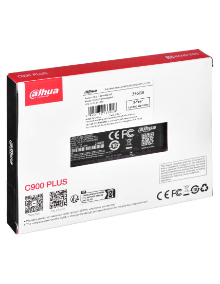 Dahua Technology Dhi-Ssd-C900Vn256G Urządzenie Ssd M.2 256 Gb Pci Express 3.0 3D Tlc Nvme