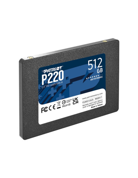 Ssd Patriot P220 512Gb Sata3 2,5"
