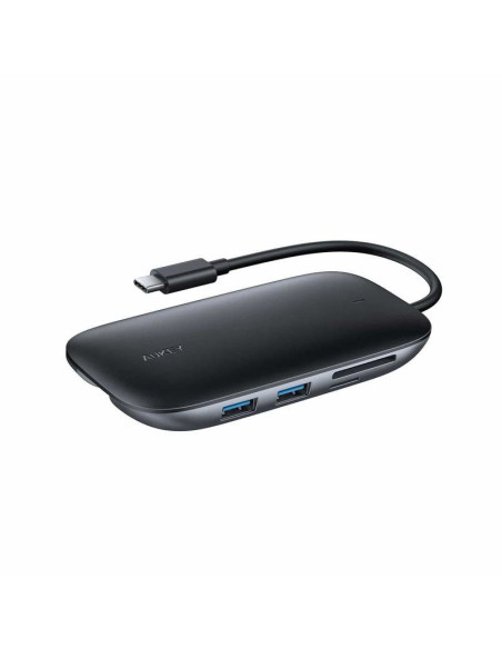 Aukey Hub Usb C Cb-C71 8W1 Rj45 Hdmi 4K Pd 100W