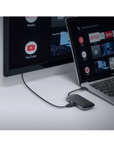Aukey Hub Usb C Cb-C71 8W1 Rj45 Hdmi 4K Pd 100W