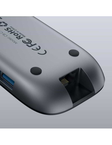 Aukey Hub Usb C Cb-C71 8W1 Rj45 Hdmi 4K Pd 100W