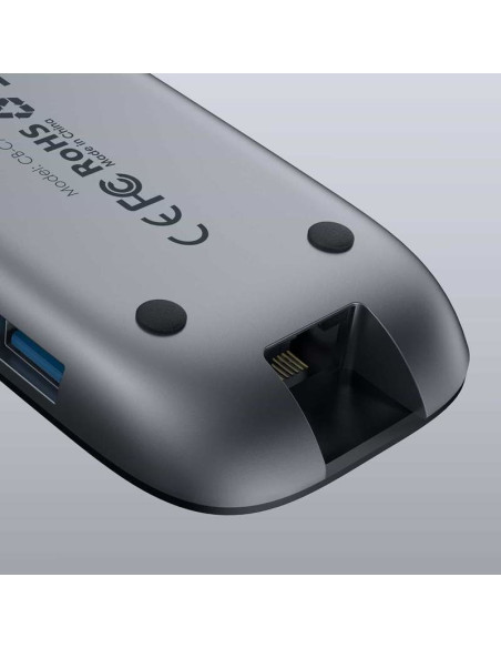 Aukey Hub Usb C Cb-C71 8W1 Rj45 Hdmi 4K Pd 100W