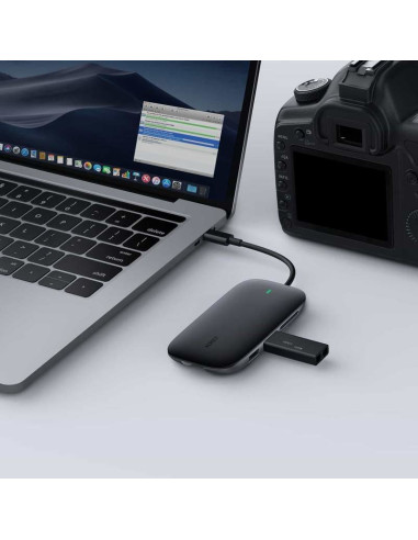 Aukey Hub Usb C Cb-C71 8W1 Rj45 Hdmi 4K Pd 100W