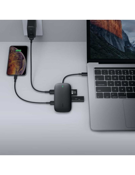 Aukey Hub Usb C Cb-C71 8W1 Rj45 Hdmi 4K Pd 100W