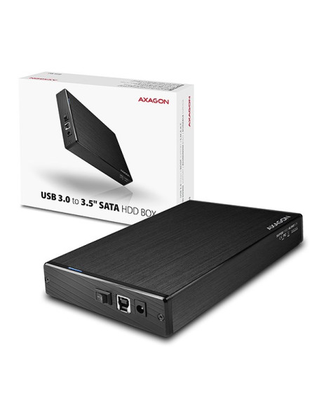 Axagon Ee35-Xa3 Obudowa Zewnętrzna 3.5", Usb 3.0, Sata Ii, Aluminium - Czarna