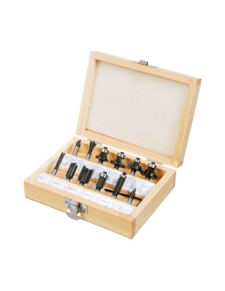 Verto 60H008 Frezy Widiowe, Trzpień 6 Mm, Zestaw 12 Szt.