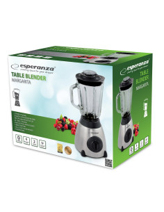 Blender Kielichowy Esperanza Margarita Ekm020 (500W  Kolor Czarny, Kolor Przeźroczysty, Kolor Stalowy) 2