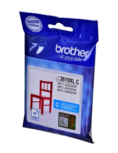 Tusz Brother Niebieski Lc3619Xlc Lc-3619Xlc, 1500 Str.