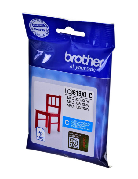 Tusz Brother Niebieski Lc3619Xlc Lc-3619Xlc, 1500 Str.