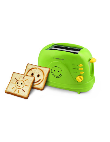 Toster Esperanza Smiley Ekt003 (750W  Kolor Zielony)