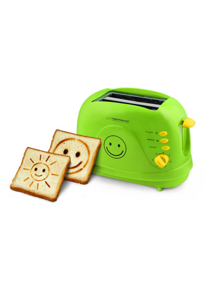 Toster Esperanza Smiley Ekt003 (750W  Kolor Zielony)