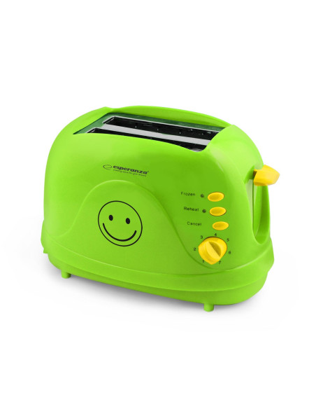 Toster Esperanza Smiley Ekt003 (750W  Kolor Zielony)