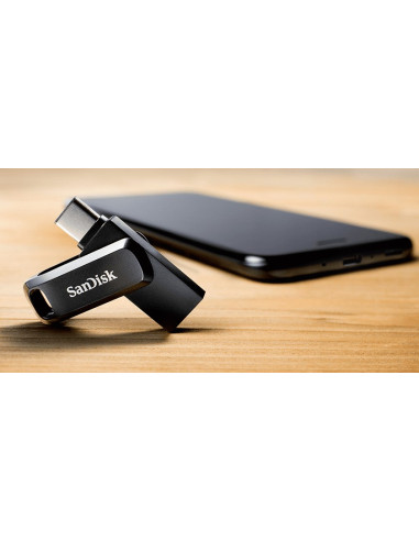 Pendrive Sandisk Ultra Dual Go Sdddc3-064G-G46 (64Gb  Usb 3.0, Usb-C  Kolor Czarny)