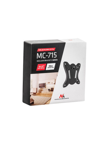 Uchwyt Ścienny Do Telewizora Maclean Mc-715 (Stały - 27"  Max. 25Kg)