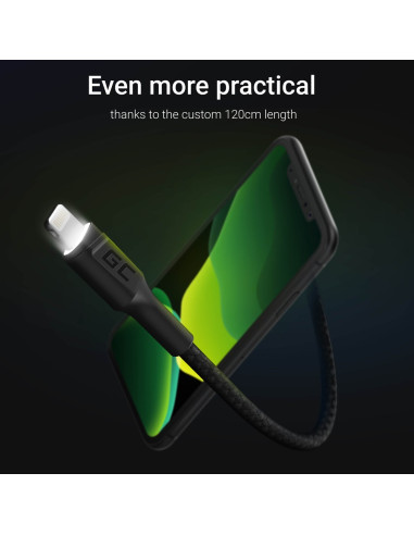 Green Cell Kabel Kabgc05 Kabel Green Cell Gc Ray Usb - Lightning 120Cm, Biały Led, Szybkie Ładowanie