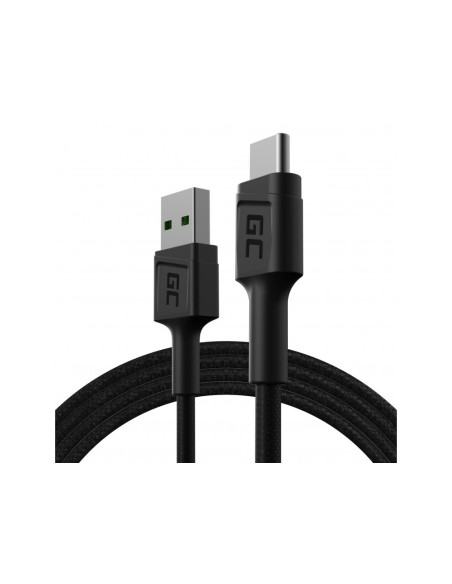Green Cell Kabel Kabgc22 Gc Powerstream Usb-A - Usb-C 120Cm, Szybkie Ładowanie Ultra Charge, Qc 3.0