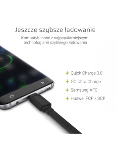 Green Cell Kabel Usb - Usb-C 25Cm Quick Charge 3.0 2