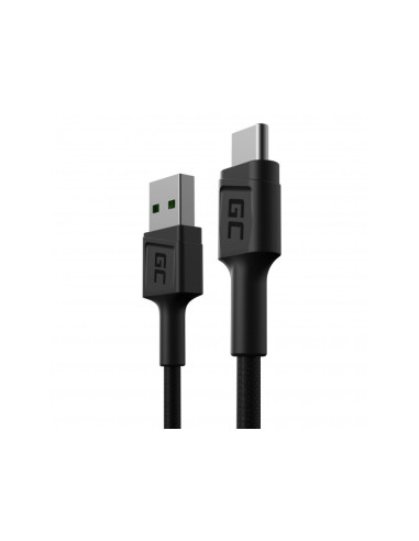 Green Cell Kabel Kabgc25 Gc Powerstream Usb-A - Usb-C 30Cm, Szybkie Ładowanie Ultra Charge, Qc 3.0