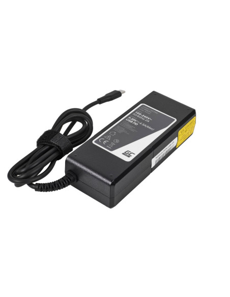Green Cell Zasilacz / Ładowarka Usb-C 90W 5V-9V-12V-15V/3A, 20V/4.5A Power Delivery (Ad139P)