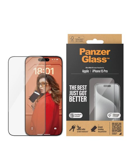 Panzerglass Ultra Wide Fit Przezroczysta Ochrona Ekranu Apple 1 Szt.