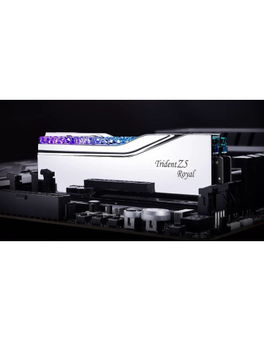 G.skill Trident Z5 Royal Rgb Ddr5 2X48Gb 6400Mhz Cl32 Xmp3 Silver F5-6400J3239F48Gx2-Tr5S