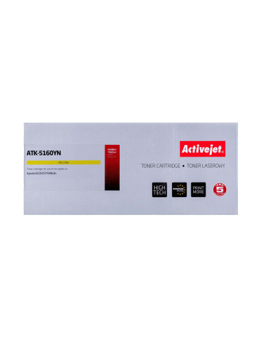 Activejet Atk-5160Yn Toner (Zamiennik Kyocera Tk-5160Y  Supreme  12000 Stron  Żółty)