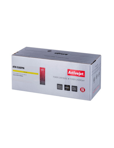 Activejet Atk-5160Yn Toner (Zamiennik Kyocera Tk-5160Y  Supreme  12000 Stron  Żółty)