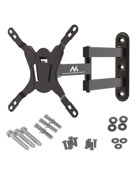Maclean Uchwyt Do Telewizora Lub Monitora, Max. Vesa 200X200, 23-43", 30Kg, Czarny Mc-418