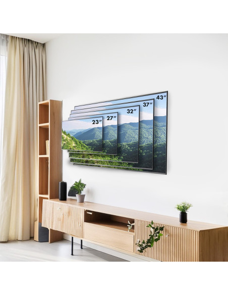 Maclean Uchwyt Do Telewizora Lub Monitora, Max. Vesa 200X200, 23-43", 30Kg, Czarny Mc-418