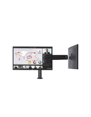 Lg 27Qp88Dp-Bs Monitor Komputerowy 68,6 Cm (27") 2560 X 1440 Px Quad Hd Led Czarny