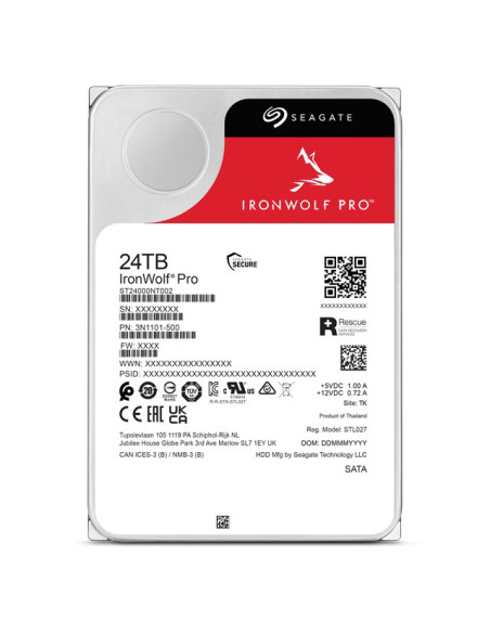 Hdd Seagate Ironwolf Pro 24Tb Sata St24000Nt002