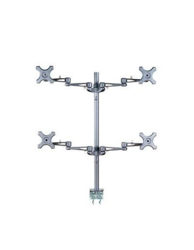 Neomounts Fpma-D935D4 Uchwyt / Stojak Do Monitorów 68,6 Cm (27") Biurko Srebrny