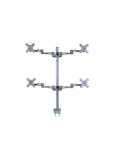 Neomounts Fpma-D935D4 Uchwyt / Stojak Do Monitorów 68,6 Cm (27") Biurko Srebrny