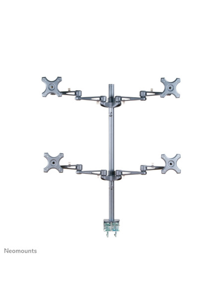 Neomounts Fpma-D935D4 Uchwyt / Stojak Do Monitorów 68,6 Cm (27") Biurko Srebrny
