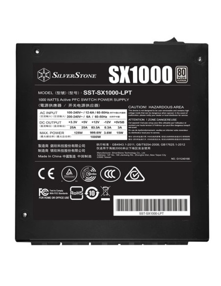 Silverstone Sx1000 Moduł Zasilaczy 1000 W 24-Pin Atx Sfx-L Czarny