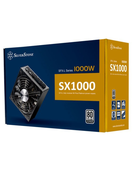 Silverstone Sx1000 Moduł Zasilaczy 1000 W 24-Pin Atx Sfx-L Czarny