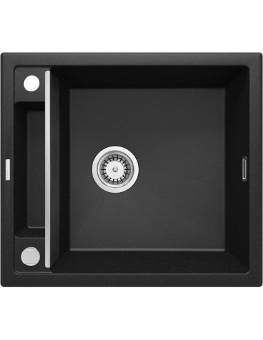 Zlewozmywak Granitowy Magnetyczny 1-Komorowy Deante Grafit Metalik Magnetic