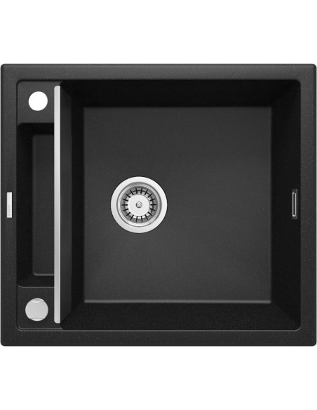 Zlewozmywak Granitowy Magnetyczny 1-Komorowy Deante Grafit Metalik Magnetic