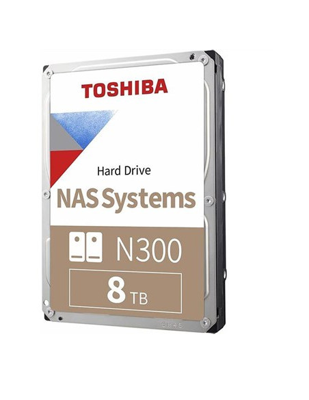 Toshiba N300 Nas Dysk Twardy 8 Tb 7200 Rpm 256 Mb 3.5" Serial Ata Iii