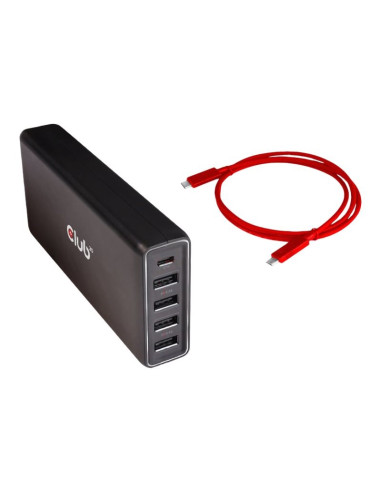 Club3D Csv-1564W100 Stacja Dokująca Dokujący Usb 3.2 Gen 1 (3.1 Gen 1) Type-C Czarny