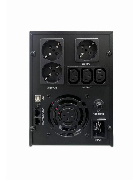 Energenie Zasilacz Awaryjny Ups Avr 3000Va Lcd, 3X C13, 3X Schuko, Usb, Rj45