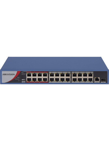 Hikvision Digital Technology Ds-3E0326P-E/M(B) Łącza Sieciowe L2 Fast Ethernet (10/100) Obsługa Poe Szary