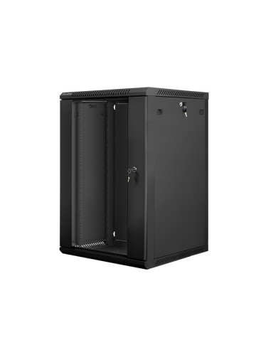 Szafa Rack Lanberg Wf01-6618-10B (18U  901Mm / 600Mm / 600 Mm  Wisząca  Szklane  19''  Kolor Czarny)