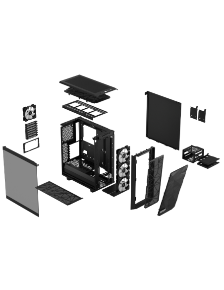 Obudowa Fractal Design Meshify 2 Compact Rgb Czarna (Fd-C-Mes2C-06)