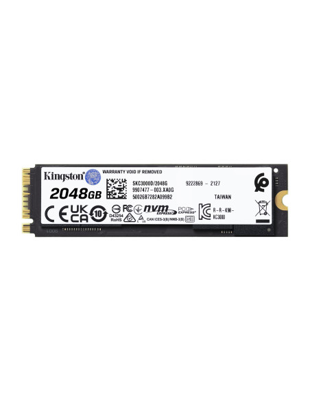 Dysk Ssd Kingston Kc3000 (2Tb  M.2 2280  Pcie 4.0 X4 Nvme  Skc3000D/2048G)
