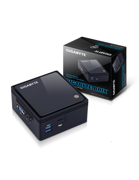 Gigabyte Gb-Bace-3160 Komputer Typu Barebone Wielkość Pc 0.5L Czarny J3160 1,6 Ghz