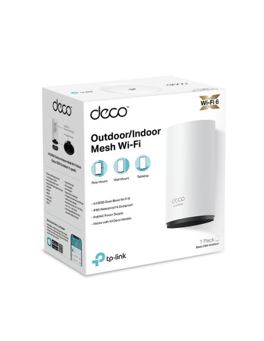 System Mesh Tp-Link Deco X50-Outdoor(1-Pack) Zewnętrzna/Wewnętrzna Jednostka Domowego Systemu Deco Mesh, Wifi 6 Ax3000