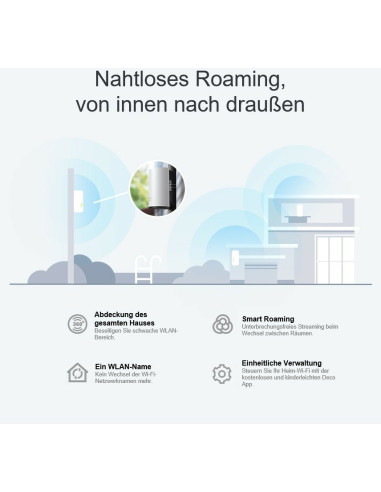 System Mesh Tp-Link Deco X50-Outdoor(1-Pack) Zewnętrzna/Wewnętrzna Jednostka Domowego Systemu Deco Mesh, Wifi 6 Ax3000